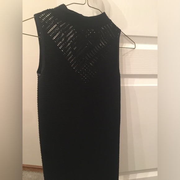 Black Bebe Mini Dress, bandage stretch material, Small - Picture 4 of 5